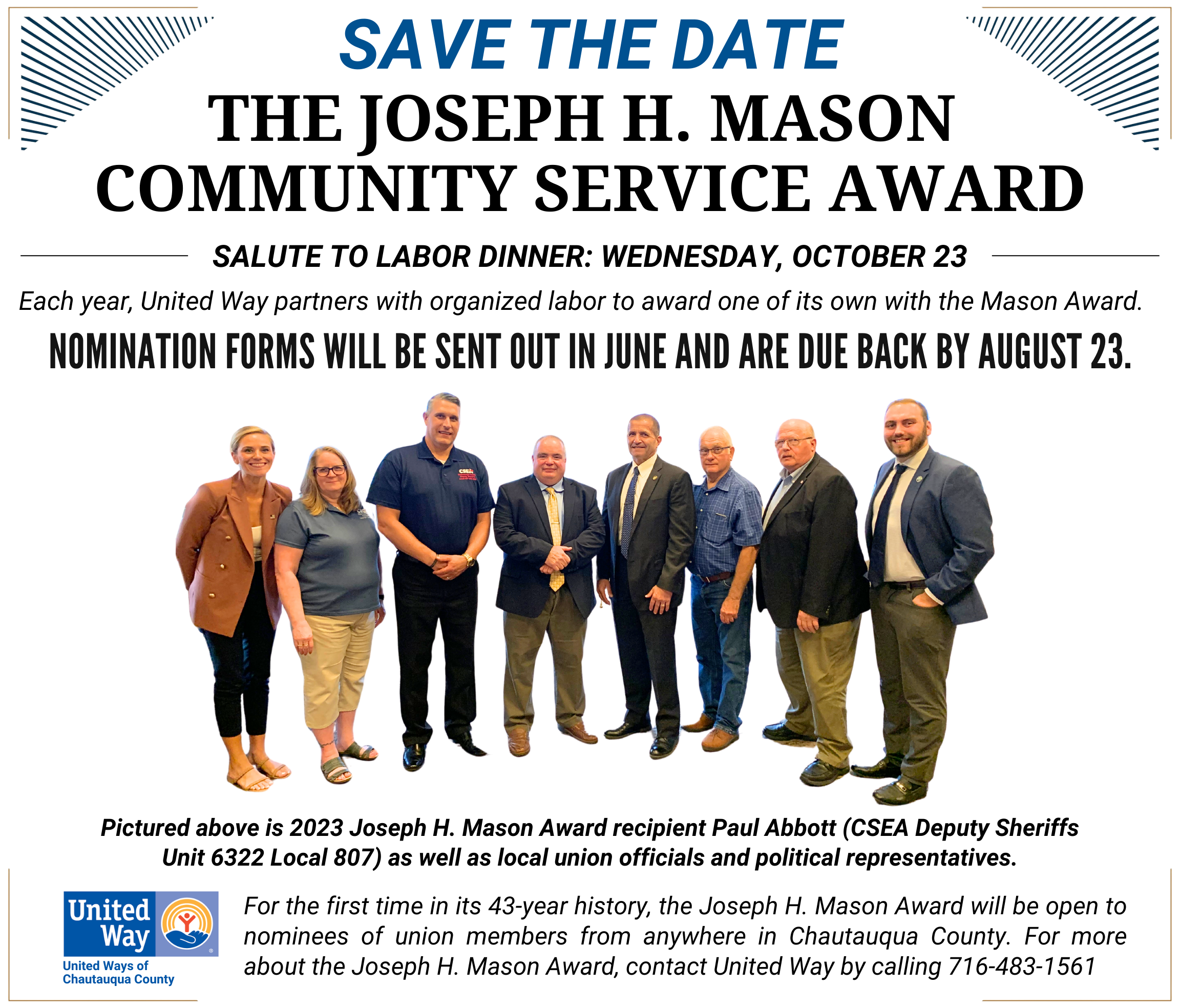 Joe Mason 2024 Save The Date